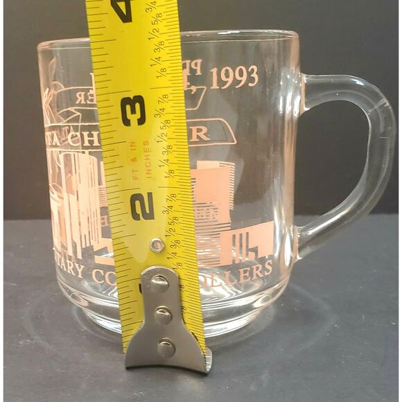 Luminarc Glass Mug 3.5" June 4 1993 Greater Atlanta Chapter PDI - Picture 10 of 12